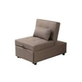 thumbnail image 4 of Kings Brand Furniture Multi-Function Ottoman, Sofa Bed Sleeper, Convertible Chair, Dark Grey, 4 of 7