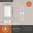 thumbnail image 4 of Aline 1 Light LED Polished Nickel Contemporary Flush Wall Sconce, 4 of 6
