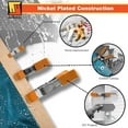 thumbnail image 5 of Wellmax 16-Piece Spring Clamp Assortment - 2", 4", 6" Heavy Duty Nickel-Plated Clamps for Woodworking, Framing, DIY, 5 of 7