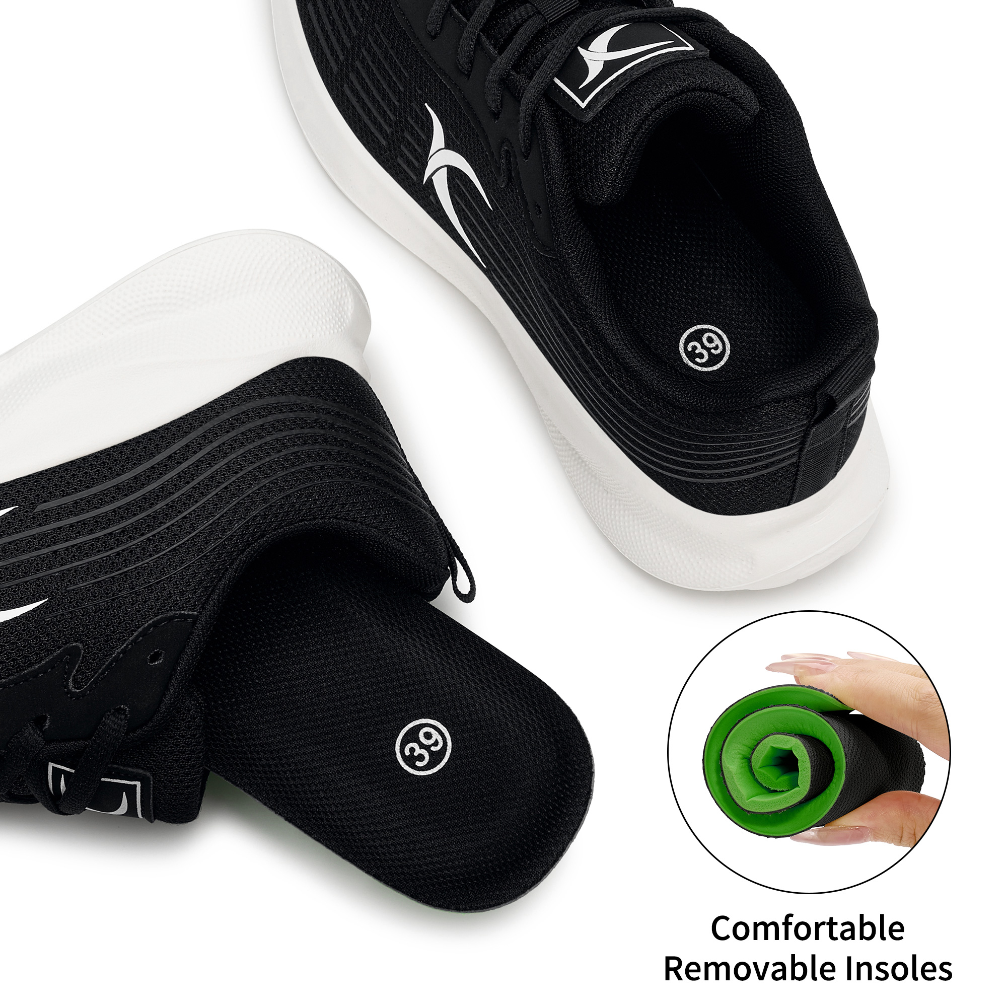 Ecetana Walking Shoes for Women Casual Sneakers Breathable Athletic Tennis Sneakers