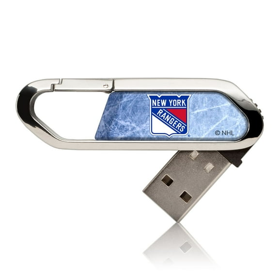 New York Rangers Ice Flood Clip 64GB USB Flash Drive