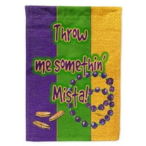 Mardi Gras Flag Canvas House Size