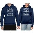 thumbnail image 2 of Wild Bobby, We Finish Each Others Sandwiches His and Hers Matching Couples Hoodies, Navy, Mens S-Womens 3XL, 2 of 3