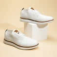 thumbnail image 4 of Men's KnitFlex Breeze Mesh Sneakers Oxfords Lace-Up Lightweight Casual Walking Shoes, 4 of 4