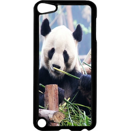 Panda   - Hard Black Plastic Case Compatible with the Apple iPod Touch 5th Generation - iTouch 5