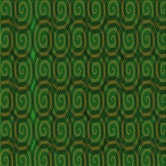 Ahgly Company Machine Washable Indoor Square Transitional Dark Forest Green Area Rugs, 4' Square