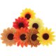 thumbnail image 2 of EeaseMX 7 piezas de decoración navideña de girasoles de simulación, adornos de girasoles vívidos, 2 of 7