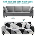thumbnail image 6 of Sofa Cover Stretch Couch Cover Sofa Slipcovers for 4 Cushion Couch with 1 Free Pillow Case (4 Seater Sofa 220-300cm), 6 of 6