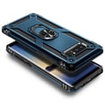 thumbnail image 4 of For Samsung Galaxy Note 8 Case with HD Film Screen Protector (Full Coverage), Nagebee Military Armor [Magnetic Ring Holder & Kickstand] Shockproof Protective Cover (Navy Blue), 4 of 5