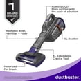 thumbnail image 6 of BLACK+DECKER dustbuster furbuster AdvanceClean+ Cordless Pet Handheld Vacuum, HHVK515JP07, 6 of 17