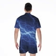 thumbnail image 2 of Lightning Plasma Short Sleeve Men'S Rompers Casual Summer Jumpsuits Outfit, 2 of 4