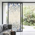 thumbnail image 2 of Non-Adhesive Static Cling Window Tint, Blue Eucalyptus Leaves Window Privacy Film Frosted, Farmhouse Retro Botanical Floral Insulated Windows Frosted Films for Living room, 35.4 x 78.7 Inches, 2 of 9