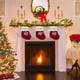 thumbnail image 4 of Fiudx Artículos en oferta con ofertas flash Adornos navideños para fiestas, medias de lana con forma de copo de nieve, suministros para árboles de Navidad, bolsa de regalo, colgante, 4 of 6