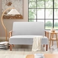 thumbnail image 3 of Changjie Furniture Rattan Sofa Small Loveseat Sofa Couch with Arms Upholstered Small Love seat Mini Sofa Couch for Bedroom Living Room Ivy, 3 of 8