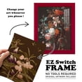 thumbnail image 7 of Asian Brocade IV - Framed Print w/glass - Cherry Red, 7 of 7