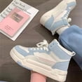 thumbnail image 4 of Zapatos Deportivos Mujer Antideslizantes Piel Sintética Caña Alta para Otoño Invierno (38) Azul Ndcxsfigh Tenis De Mujer Tenis De Hombre, 4 of 8