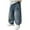Light Blue, variant on Boys Cargo Jeans- Casual Wide Leg Baggy Elastic Waist Denim Pants Blue Size 12