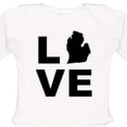 thumbnail image 4 of Inktastic Love Michigan Boys or Girls Long Sleeve Baby Bodysuit, 4 of 5