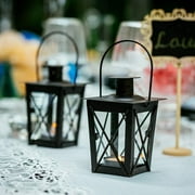 Decorative Candle Lanterns 2 Pcs/4Pcs Vintage Metal Mini Tealight Candle Holder & Led Tea Light Candleholder Outdoor Decoration for Birthday Parties Wedding Centerpiece Relaxing Spa