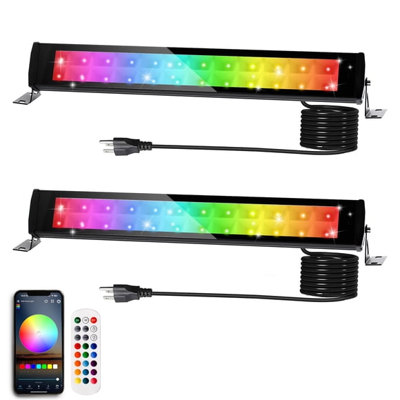 Lámpara de pared Indmird, 50 W, RGB, control remoto y control de aplicaciones