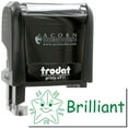 thumbnail image 1 of Self-Inking Brilliant Stamp, Trodat Printy 4911, Press and Print Stamping, Impression Size 5/8" x 1-1/2", Up to 10,000 Impressions - Green Ink, 1 of 10