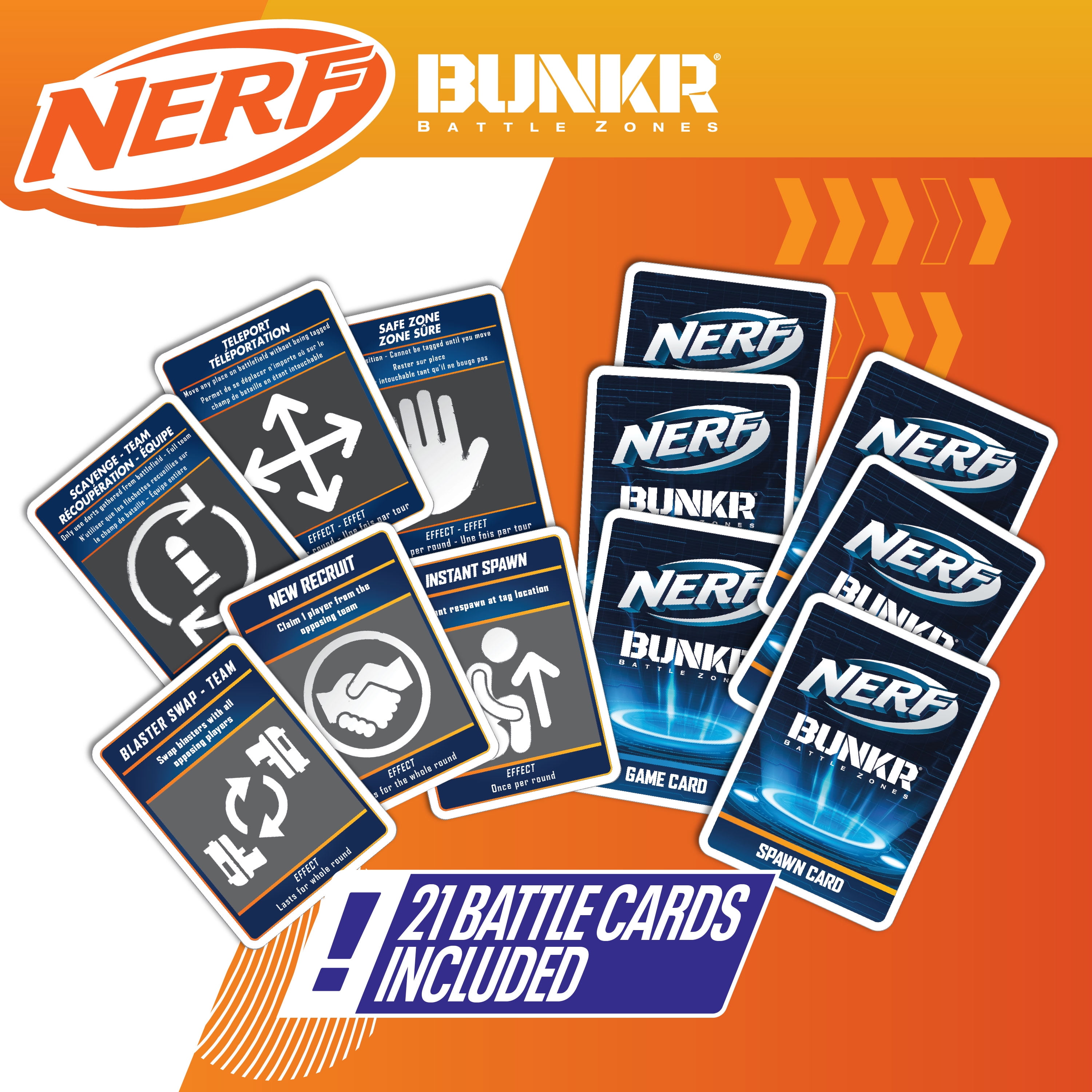 BUNKR BATTLE ZONES Nerf Competition Pack - 4 Inflatable Bunkers for Foam Dart Wars