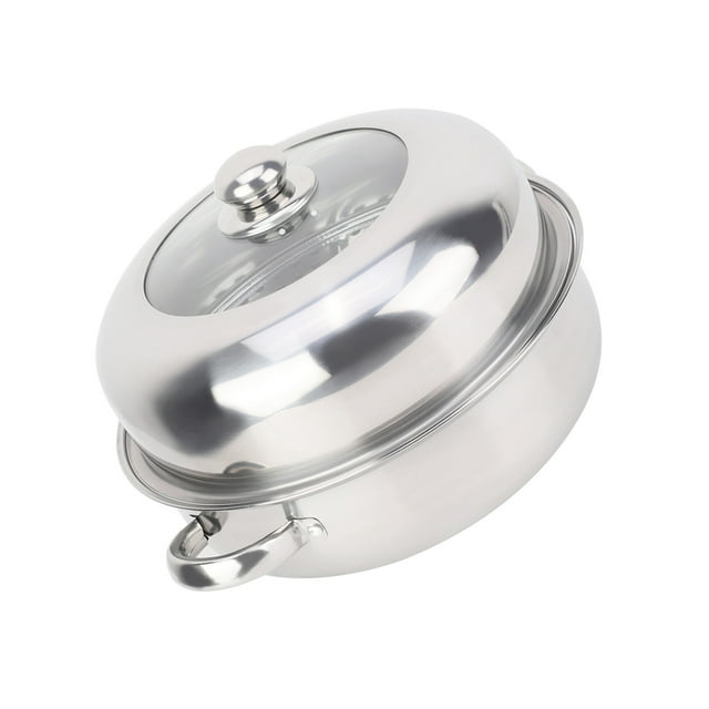 OLLA DE UNA SOLA CAPA DE ACERO INOXIDABLE DE 28CM, OLLA VAPORERA Para Alimentos, Utensilios de Cocina para El Hogar, para una una Vida Moderna de RiPido