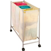 Household Essentials 3-Compartment Hamper, Natural