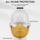 thumbnail image 3 of Mascarilla transparente con almohadillas para la nariz, plegable, reutilizable, transparente, protector facial grande (púrpura) Sailing Electrónica, 3 of 4