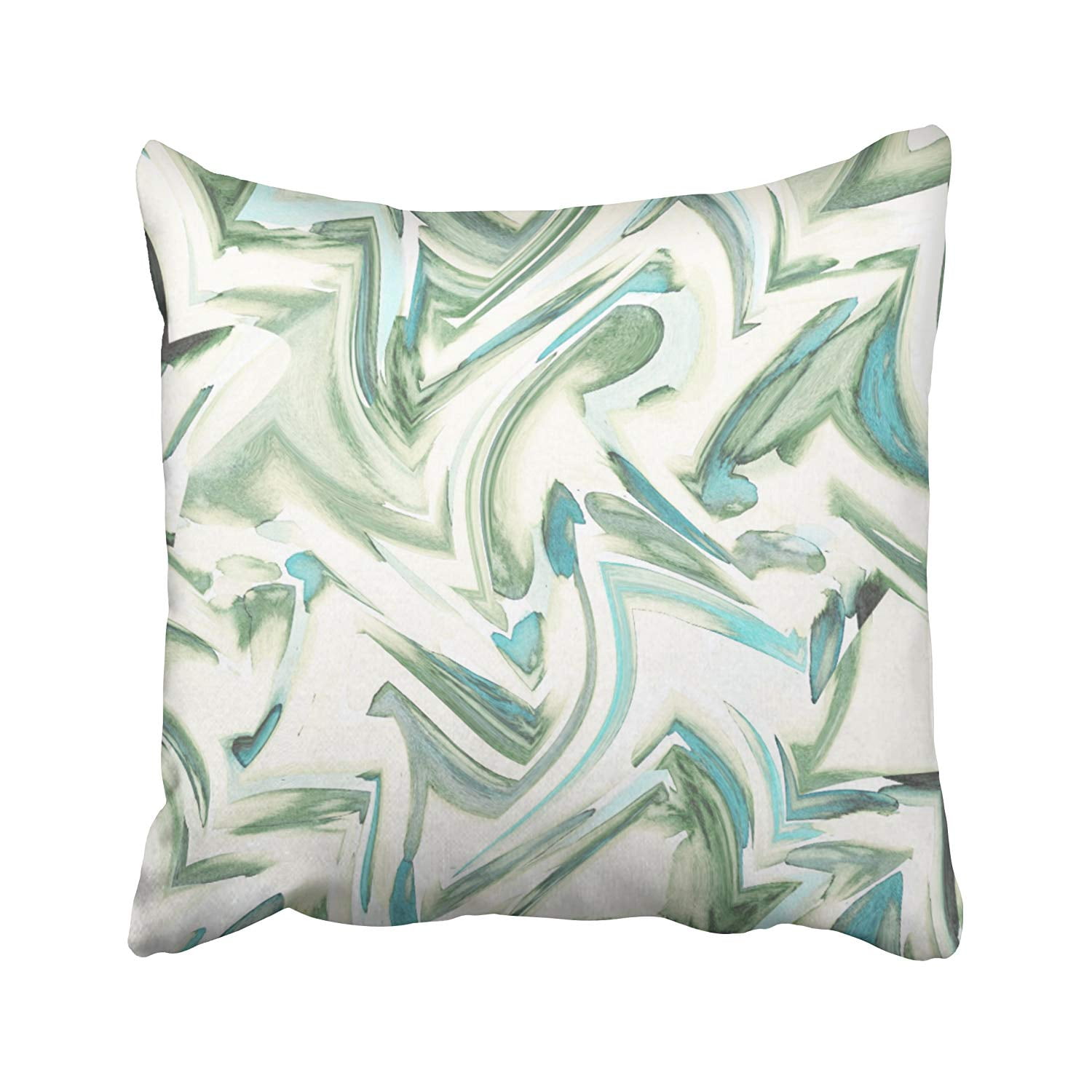 BPBOP Watercolor Pillows Soft Teal Green Watercolor Abstract Pillowcase