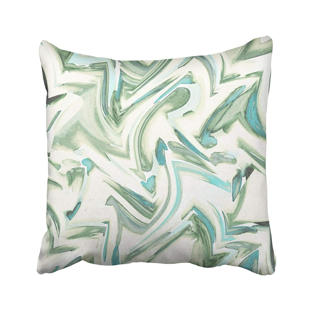 BPBOP Watercolor Pillows Soft Teal Green Watercolor Abstract Pillowcase