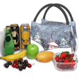 thumbnail image 3 of Vsdgher Watercolor Winter Landscape For Christmas Print Insulated Bags, Insulated Cooler Bag Totes for Hot or Cold Food Bring or Delivery, 3 of 6