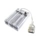 thumbnail image 4 of Portapilas 3xaa con tapa de interruptor, toma USB, protección fiable, clip de resorte profesional resistente, caja de batería transparente, 4 of 7