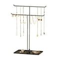 thumbnail image 2 of Necklace Holder- Metal Base Jewelry Organizer Stand, Aesthetic Jewelry Hanger Display for Necklaces, Bracelets, Rings, Exhibidor de Collares-Classic Black, 2 of 9