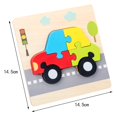 thumbnail image 2 of de madera colorido juega el desarrollo del niño de 1-4 años Coche Zulema Rompecabezas Montessori, 2 of 8