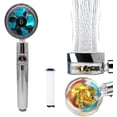 thumbnail image 1 of Hydro Jet Vortex Shower Head Filter Handheld 360° Power Propeller, 1 of 5