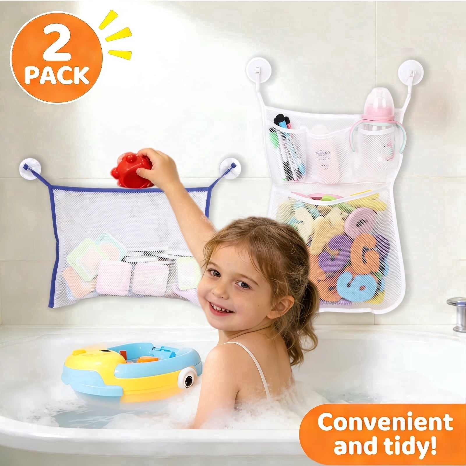 Baby Shark 6 Bin Design and Store Toy Organizer by Delta Children