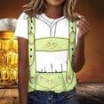 thumbnail image 2 of T-shirts Stylés pour Femmes à Porter Décontractément avec Imprimé Festival de la Bière Col Rond Manches Courtes Design Parfait pour Style Toute l'Année, 2 of 5