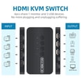 thumbnail image 2 of Conmutador KVM DGODRT de 4 puertos HDMI USB 4K @30Hz para 4 ordenadores, 2 of 6