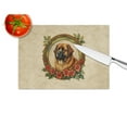 thumbnail image 4 of Leonberger Christmas Flowers Glass Cutting Board 12 in x 15 in, 4 of 5