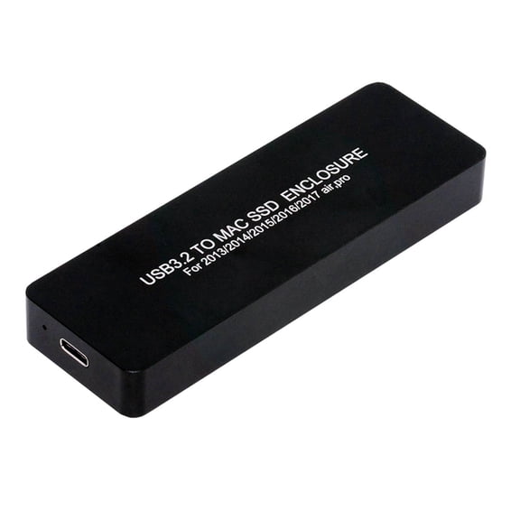 JSER USB3.2 Type-C USB-C to 16 12Pin Mobile Box HDD Enclosure for MAC Air Pro 2013 2014 2015 2016 SSD Portable Case