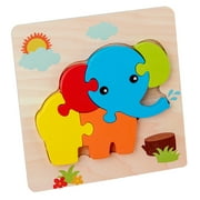 Qocolhg Wooden Puzzles for Toddlers Ages 1-3, Montessori Toys for 2-4 Years Old Girls Boys Baby Kids Puzzle Learning Educational Christmas Birthday Gifts Toys Animal Jigsaw Puzzle