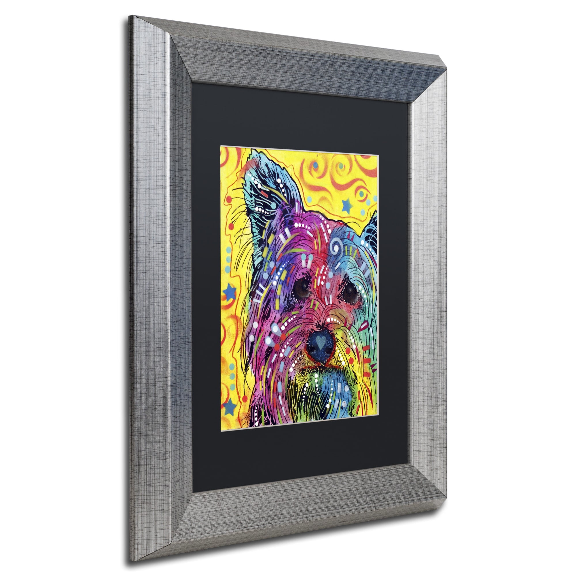 Trademark Fine Art "York I" Canvas Art by Dean Russo, Black Matte, Silver Frame