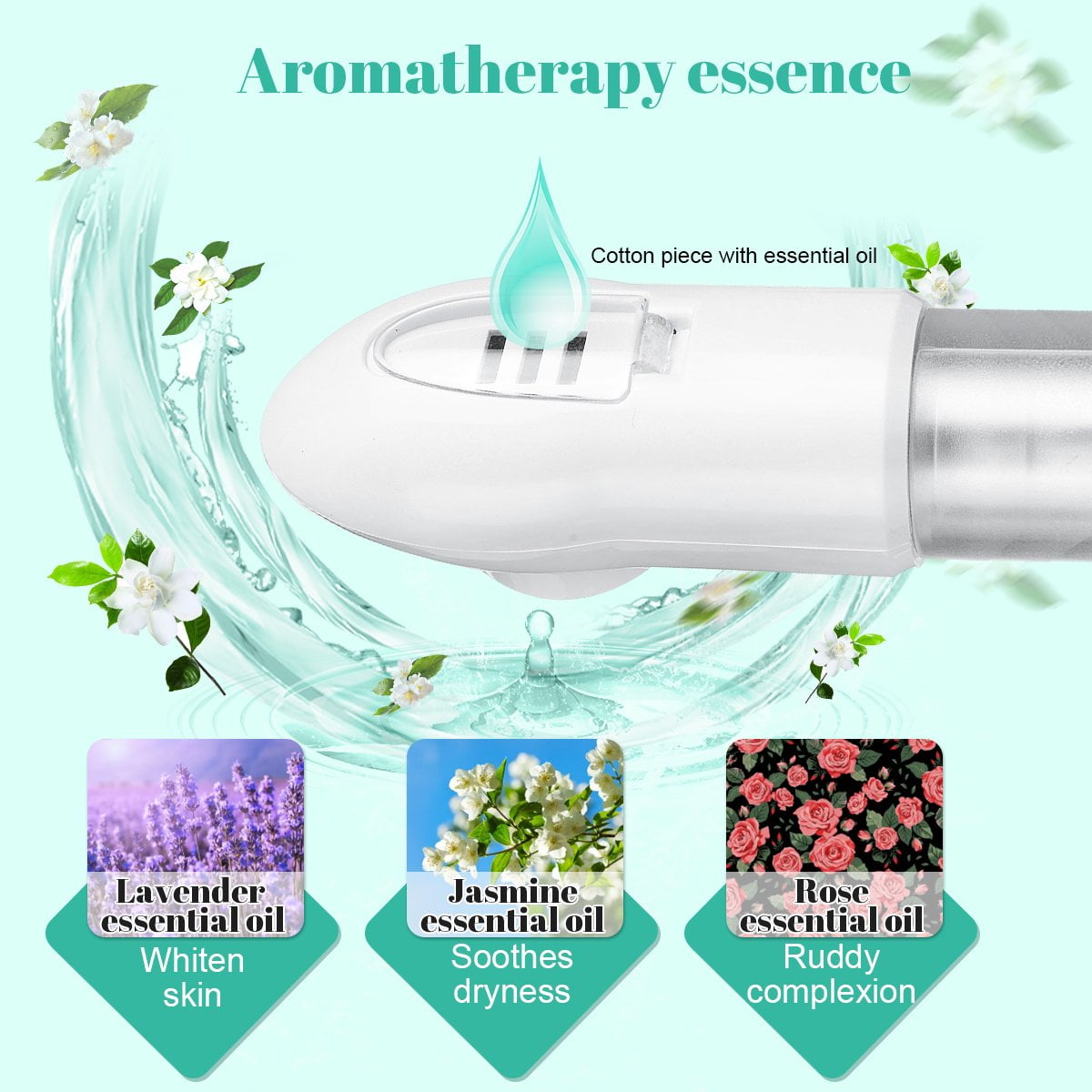 Portable Facial Steamer, Nano Ionic Face Steamer with 180°Rotatable Sprayer, Warm/Cold Mist Portable Facial Steamer for Salon and SPA