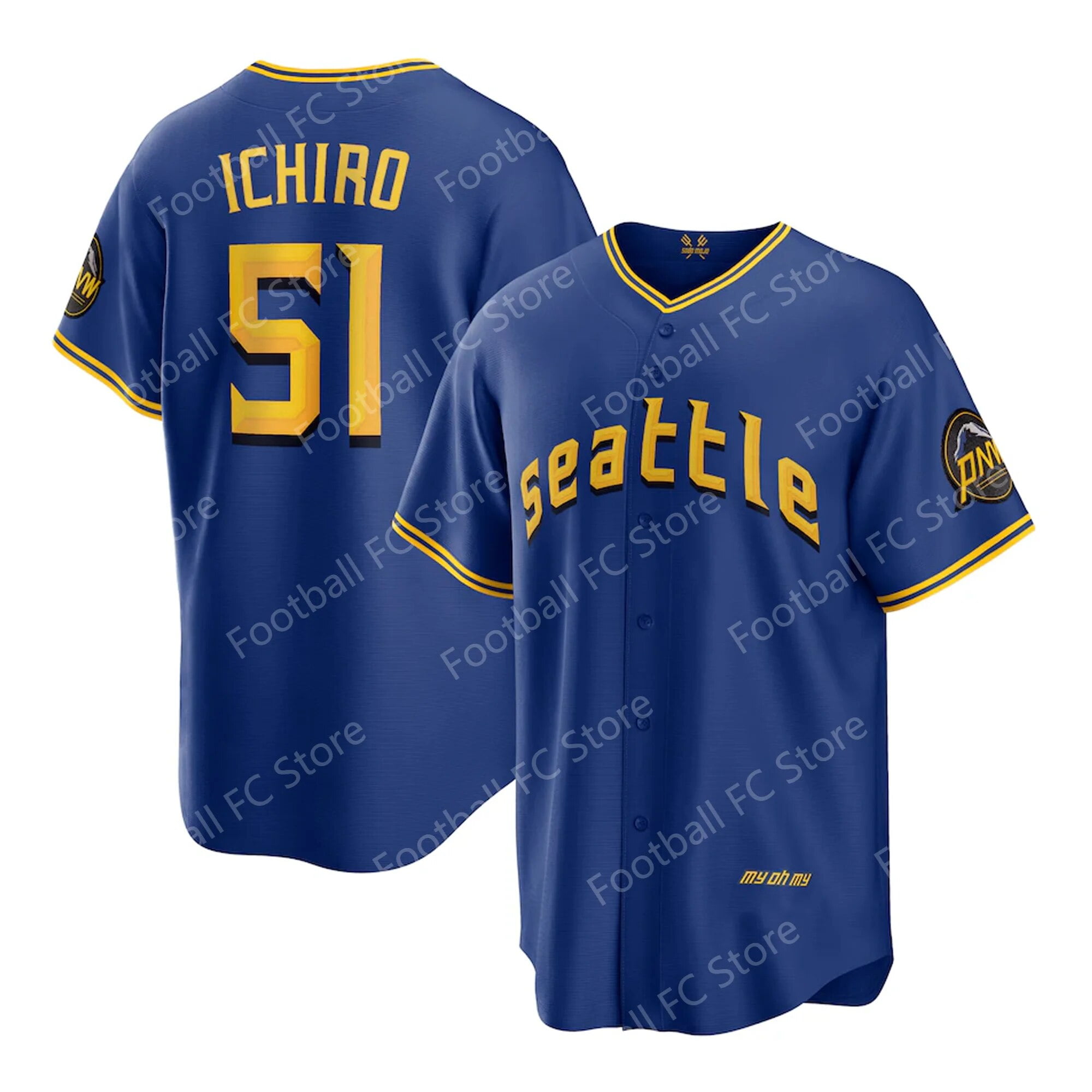 2024 New Hernandez Seattle Mariners 34 Player Jersey Baseball