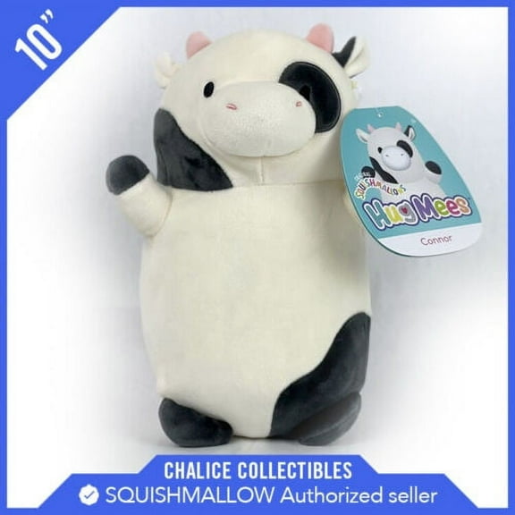 Squishmallows Kellytoy Plush Hug Mees Connor the Cow 10"