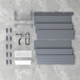 thumbnail image 7 of RST Brands Flow Wall 17 PC Plastic Bike & Bin Basic Storage Set in Silver Gray, 7 of 7