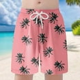 thumbnail image 2 of Icvfdpl Kids Boy Swim Trunks Child Girls Casual Floral Printing Shorts Summer Hawaii Holiday Beachwear Loose Swimwear 10-12 Years, 2 of 7