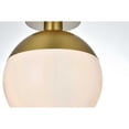 thumbnail image 5 of Living District Eclipse 10" Flush Mount Frosted White Shade In Satin Gold, 5 of 9
