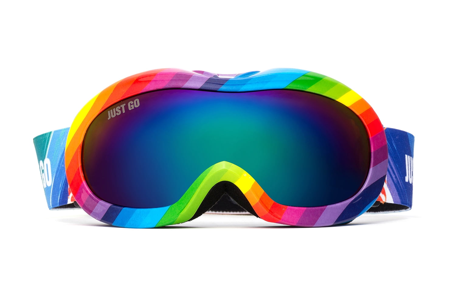 Black Frame Snowboard Snowmobile Ski Goggles Anti-Fog Lens Hard EVA Protect Case 